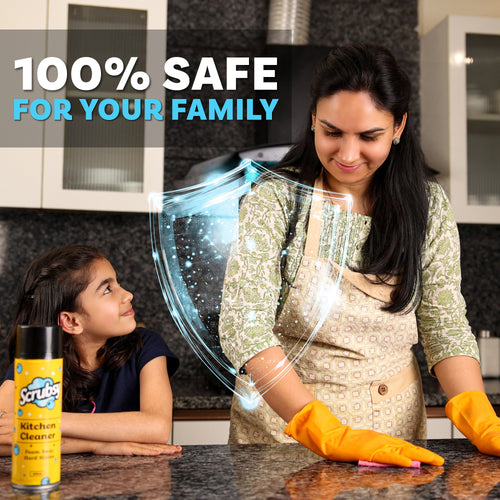 India's #1 Foam-Based Complete Kitchen Cleaner & Disinfectant (BOGO 1+1✨)